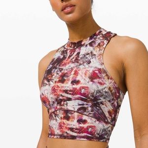 Lululemon Everlux and Mesh Cropped Tank Top Size 6